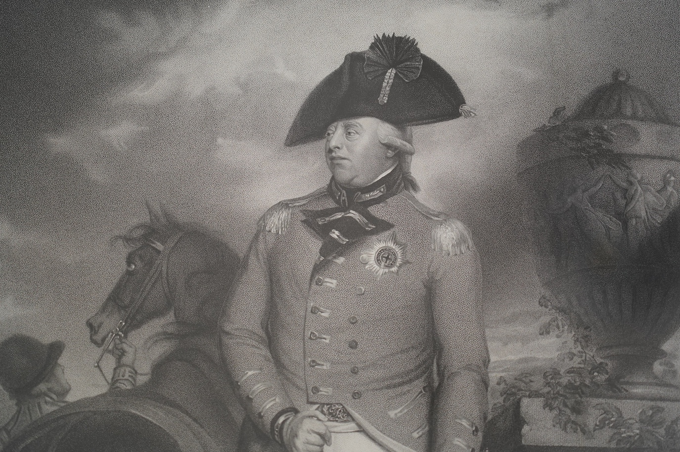 Benjamin Smith after Sir William Beechey RA, His Most Gracious Majesty King George III, stipple engraving, 59 x 40cm